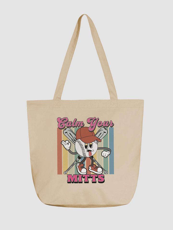 Calm Your Mitts Baseball Tote Bag product image (5)