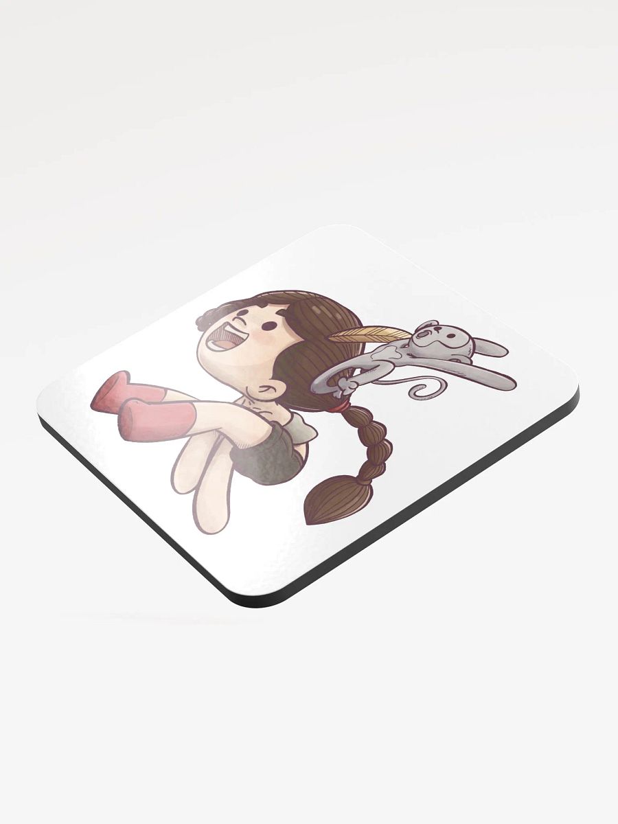 She & Her Pet | Glossed Cork Coaster product image (3)