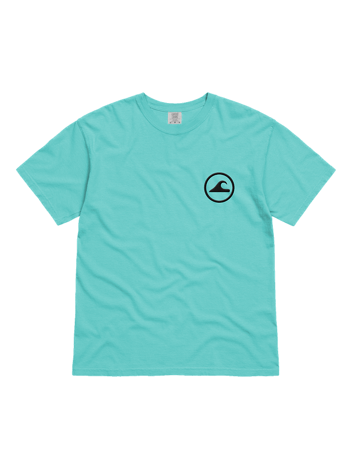 Embroidered Wave Rider Comfort Colors Garment-Dyed Heavyweight T-Shirt (Black-on-Color) product image (3)