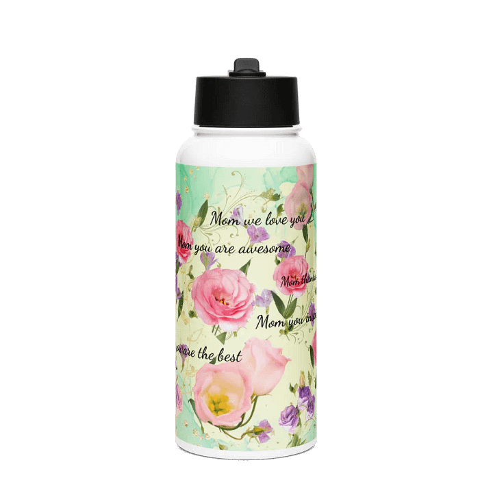 Mom Appreciation Floral Water Bottle gift for our mos on Moyhersday product image (1)