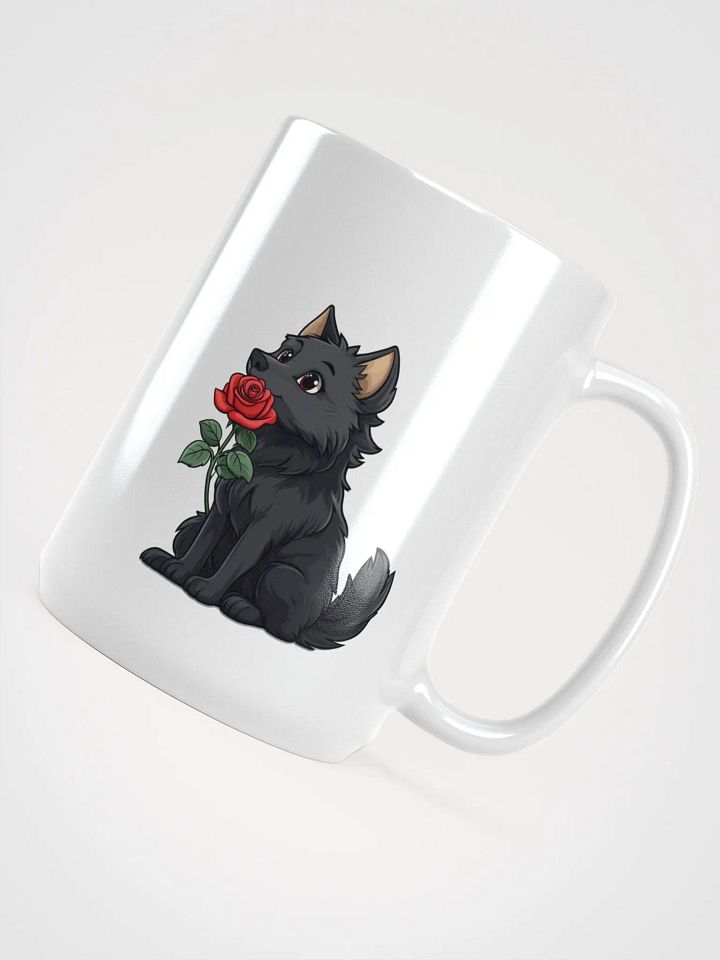 Rose Pup White Glossy Mug product image (2)