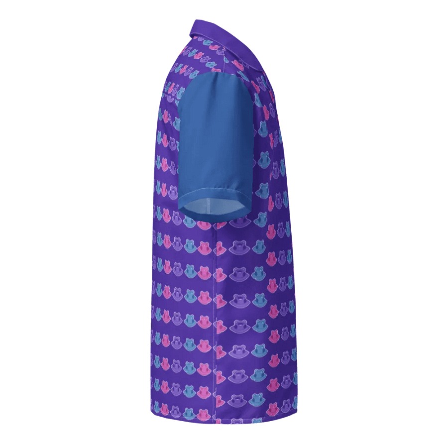FROG TRIO COLOR BLOCK HAWAIIAN SHIRT product image (5)