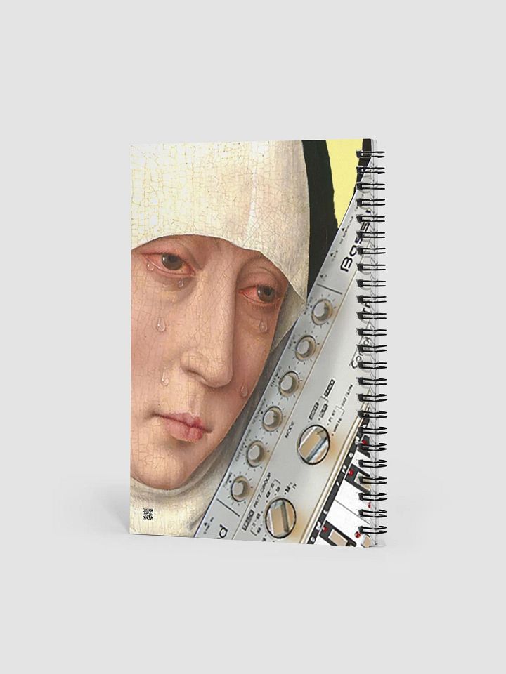 Mater Dolorosa meets Roland TB 303 by Frank Fonik, EDM Techno Spiral Notebook product image (2)