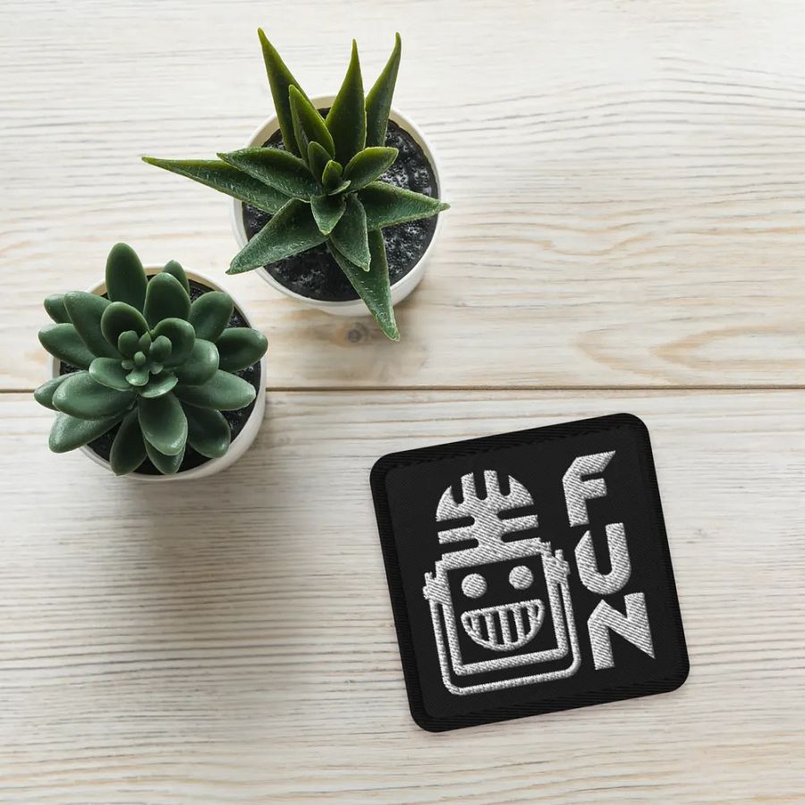 FUN Square Embroidered Patch product image (4)
