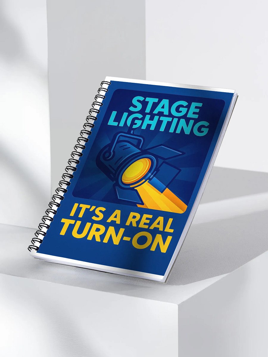 Theatrically Jerry "Stage Lighting, It's A Real Turn-On" Spiral Notebook product image (3)