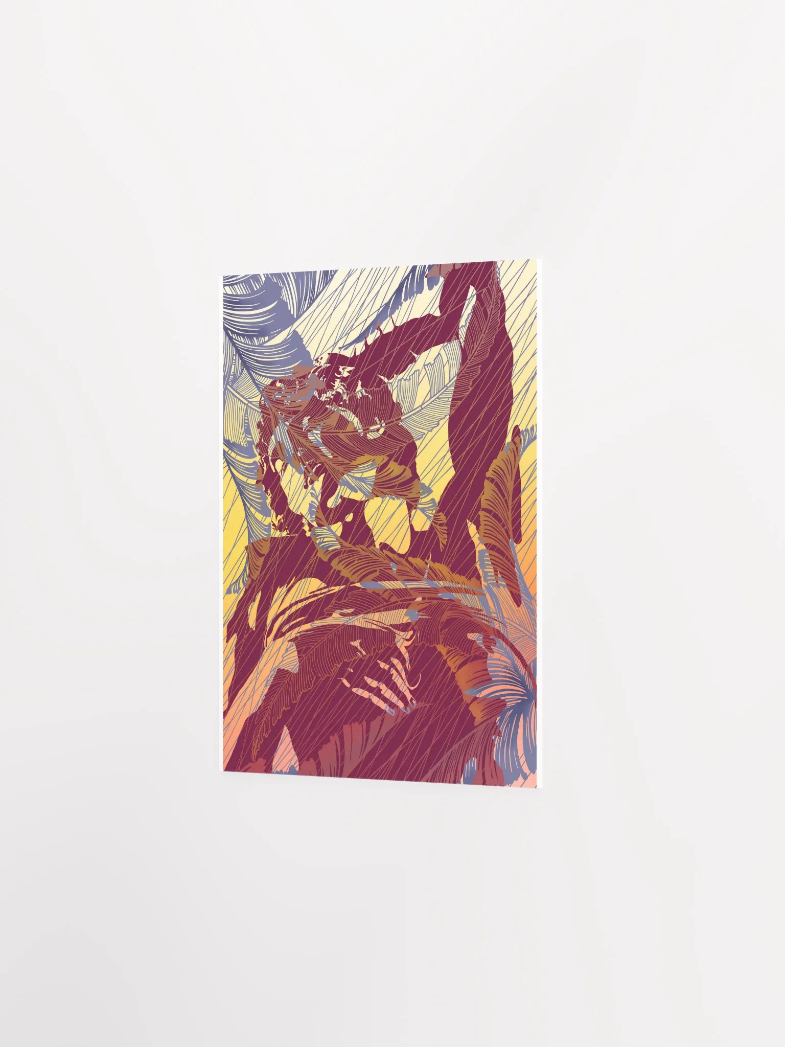 Red Michelangelo on Feathers - Print product image (3)