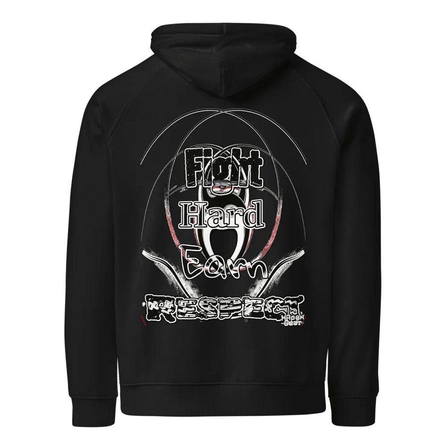 Fight Hard Earn Respect - Unisex Eco Raglan Hoodie product image (1)