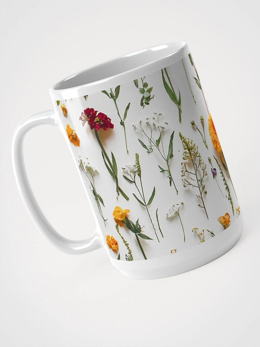 Boho Wildflowers Coffee/Tea Mug, Botanical Tea Cup 15 Oz. product image (3)