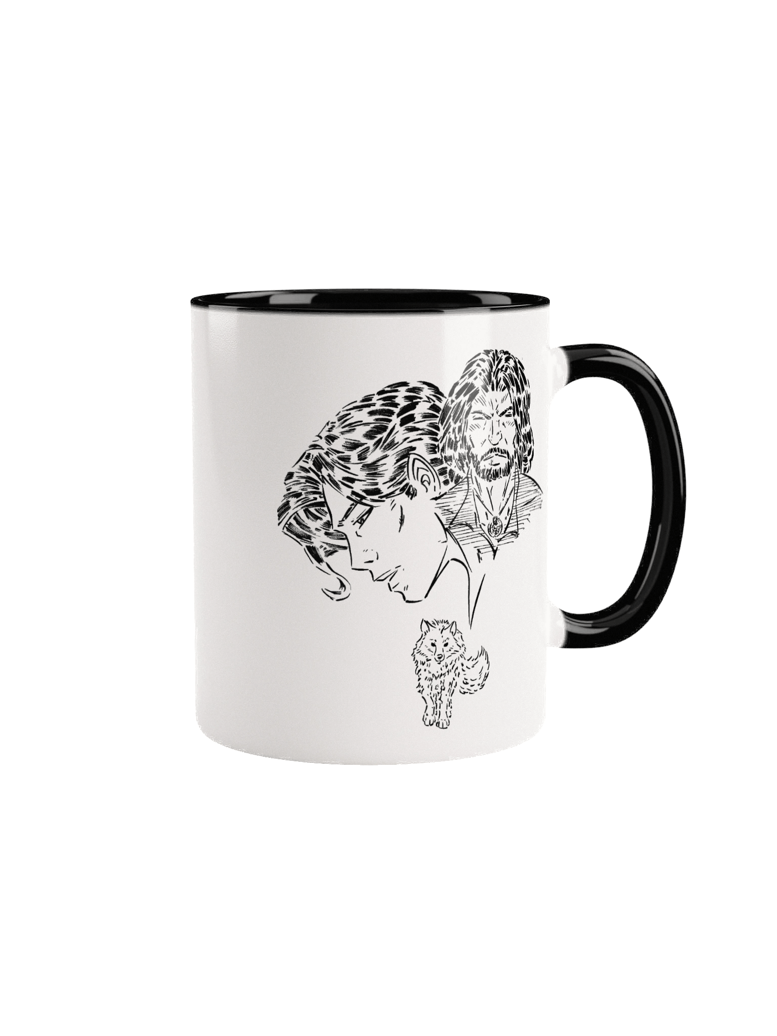 MEIFUMADO | Naoki & Daisuke | Black & White Mug product image (1)