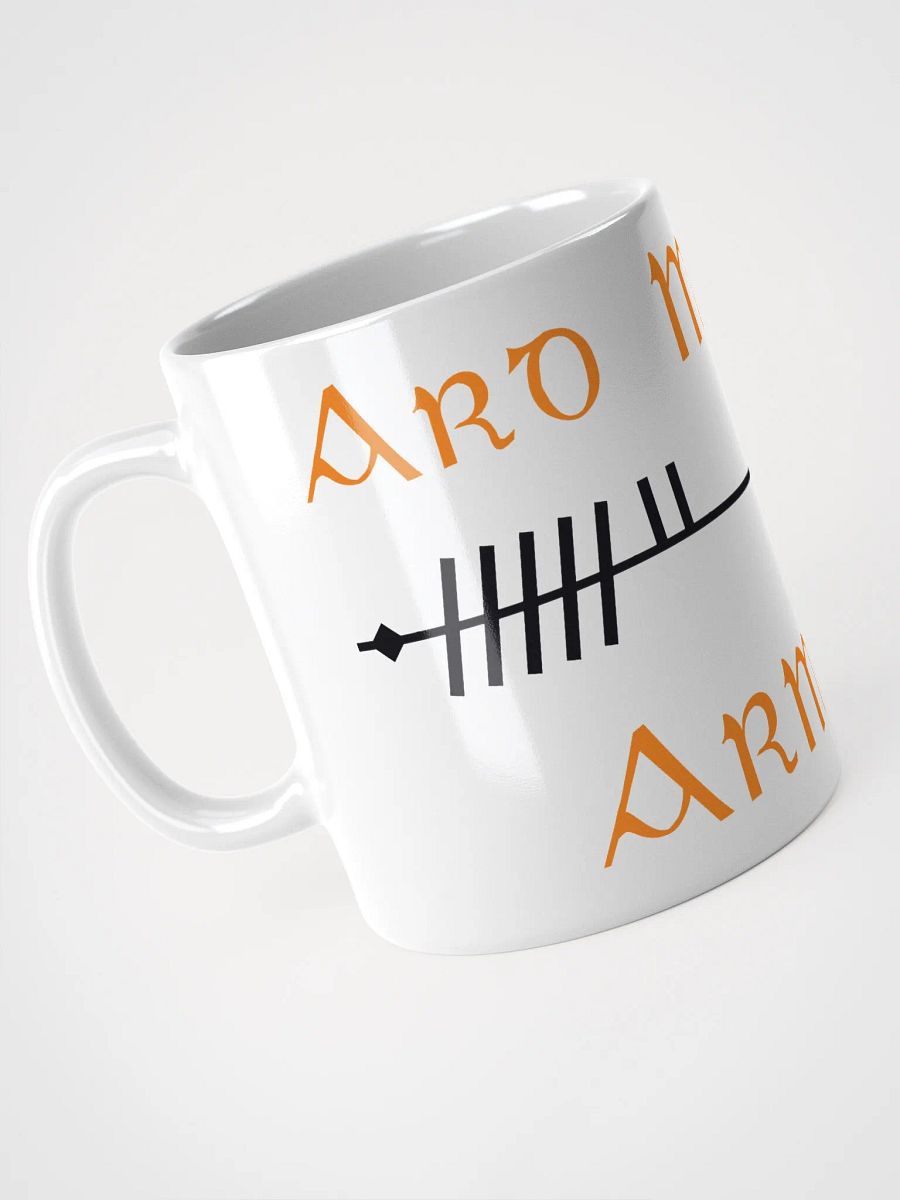 Ard Mhacha/Armagh Scholastic style Ogham White Glossy Mug product image (3)