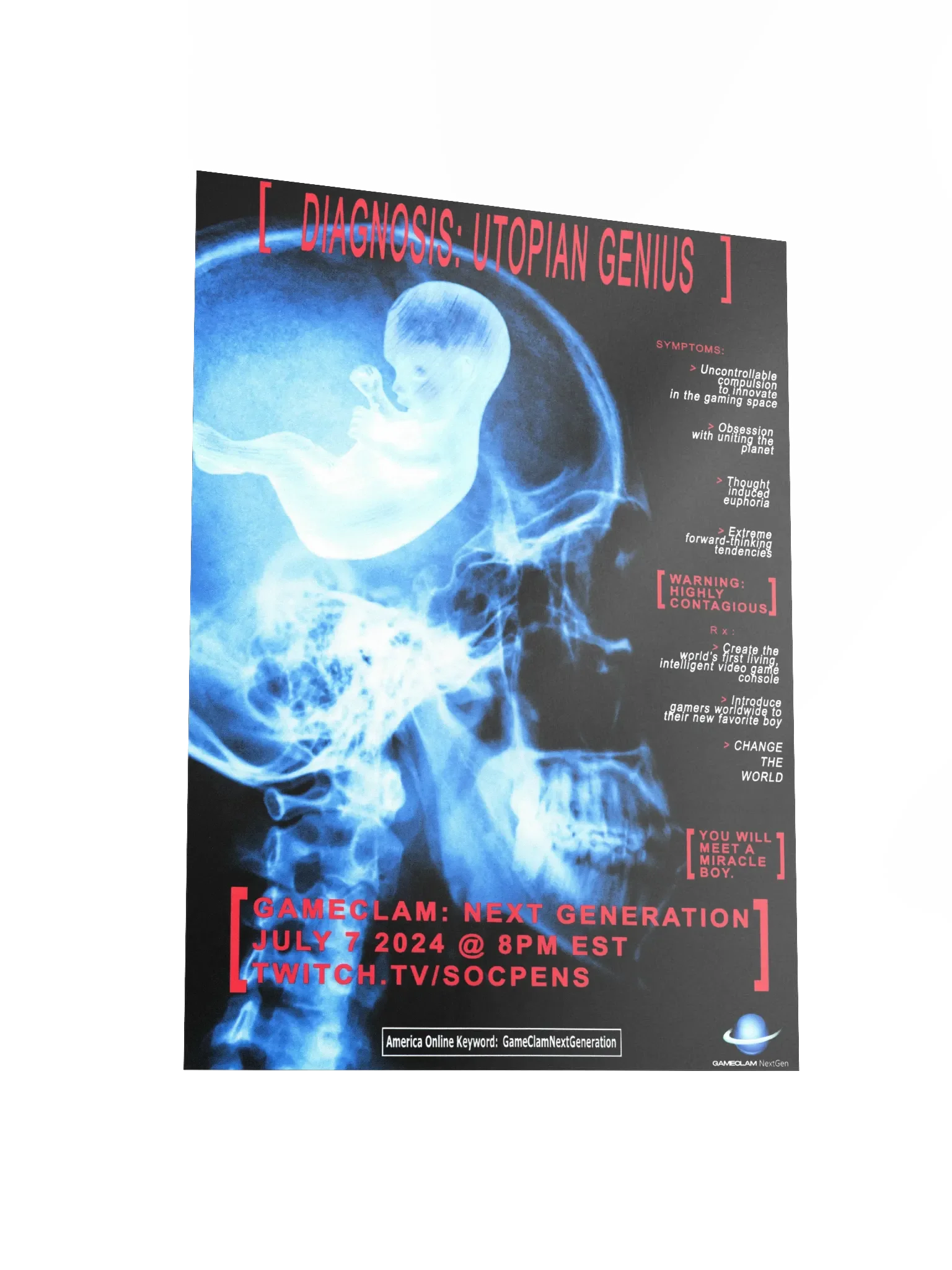 GameClam 5 "DIAGNOSIS" Poster product image (3)
