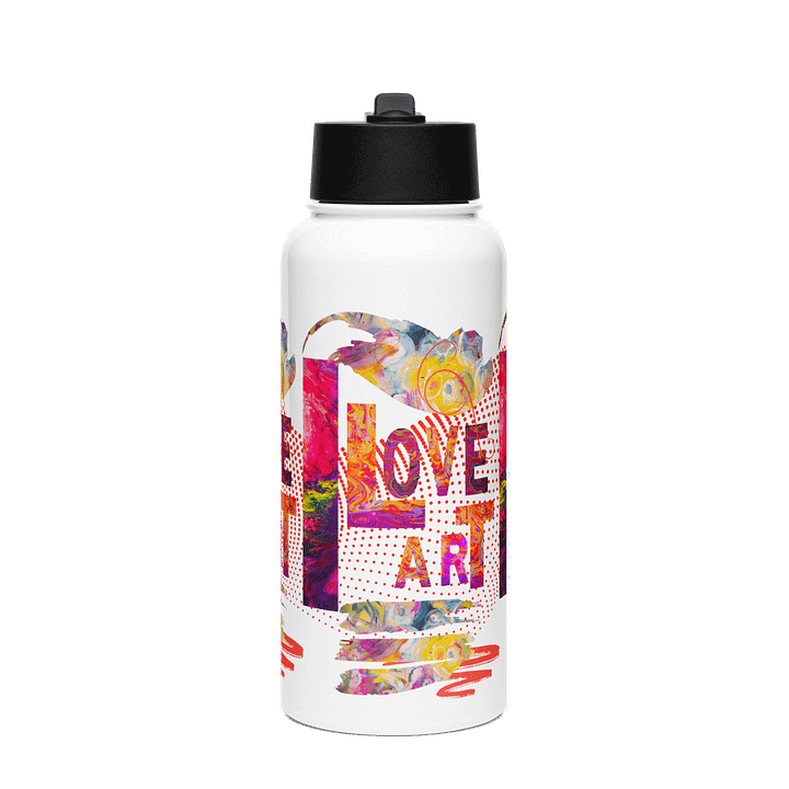 I Love Art Stainless Steel Bottle for Artist moms dads friends daughters sons product image (1)