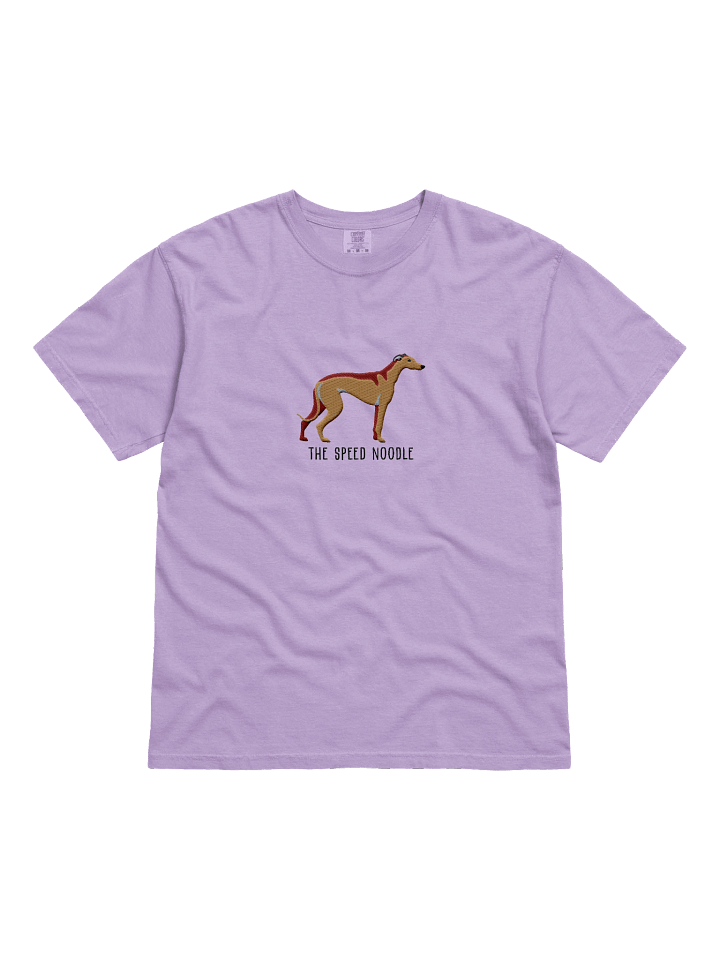 The Speed Noodle T-Shirt(Embroidered) of a Greyhound(Tan) product image (31)