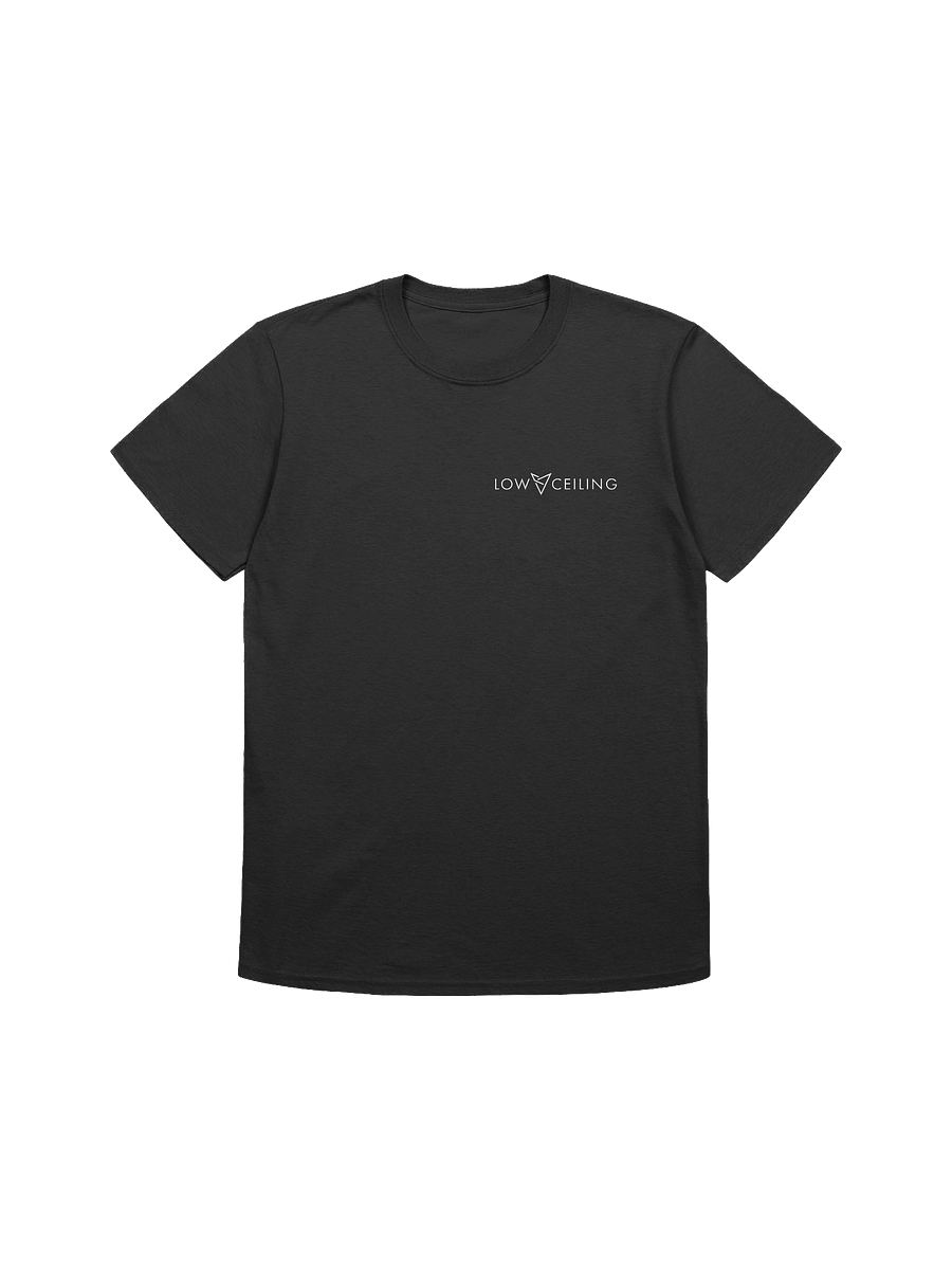 LOW CEILING BLACK T SHIRT [TEXT LOGO] product image (1)