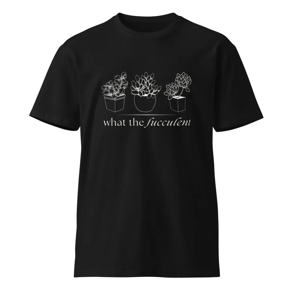 what the fucculent uni-sex tee (Black) product image (1)