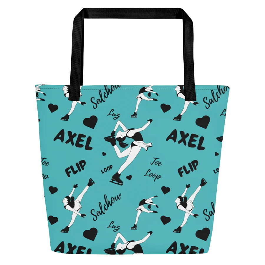 Ice skating Print Tote bag - Light Blue product image (1)