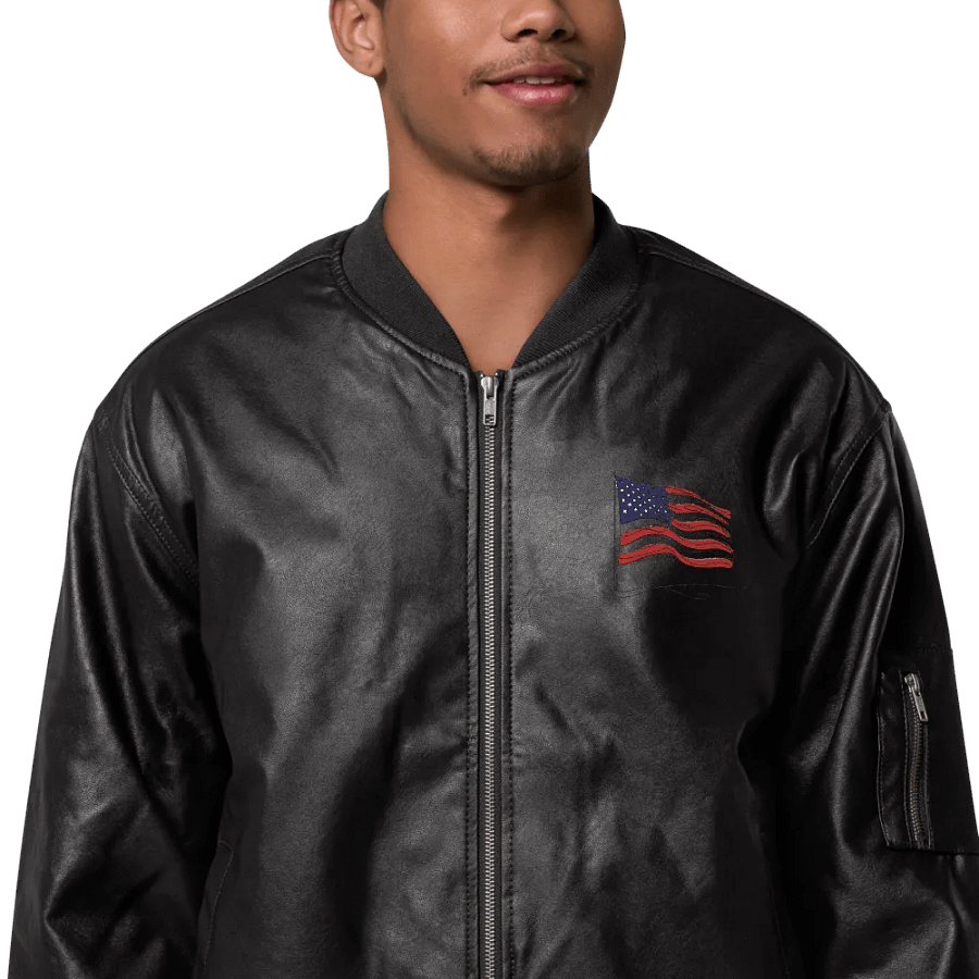 USA Flag Line Art Design Bomber Jacket product image (6)