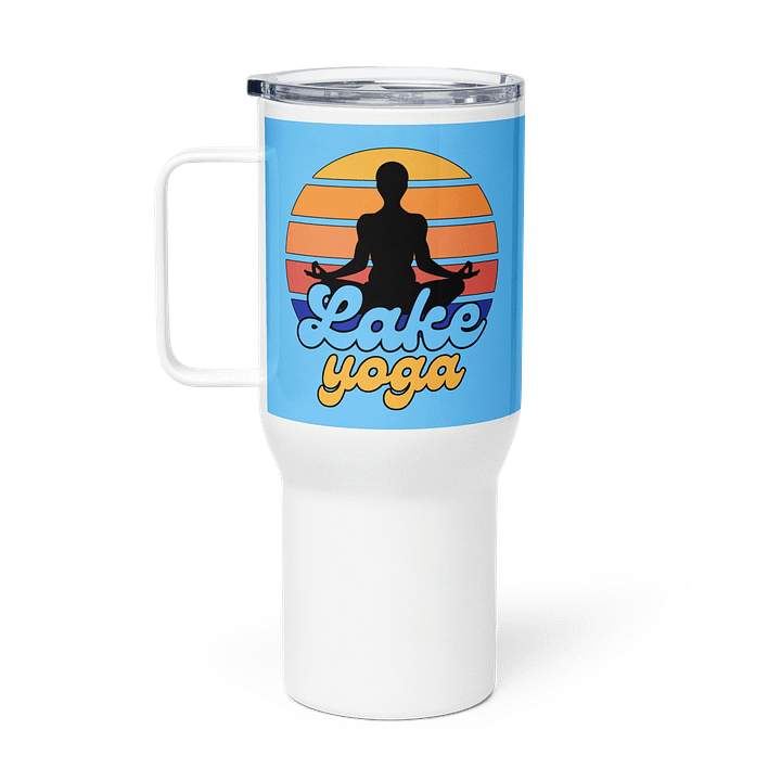 Lake Yoga Retro Sunset Travel Mug product image (2)