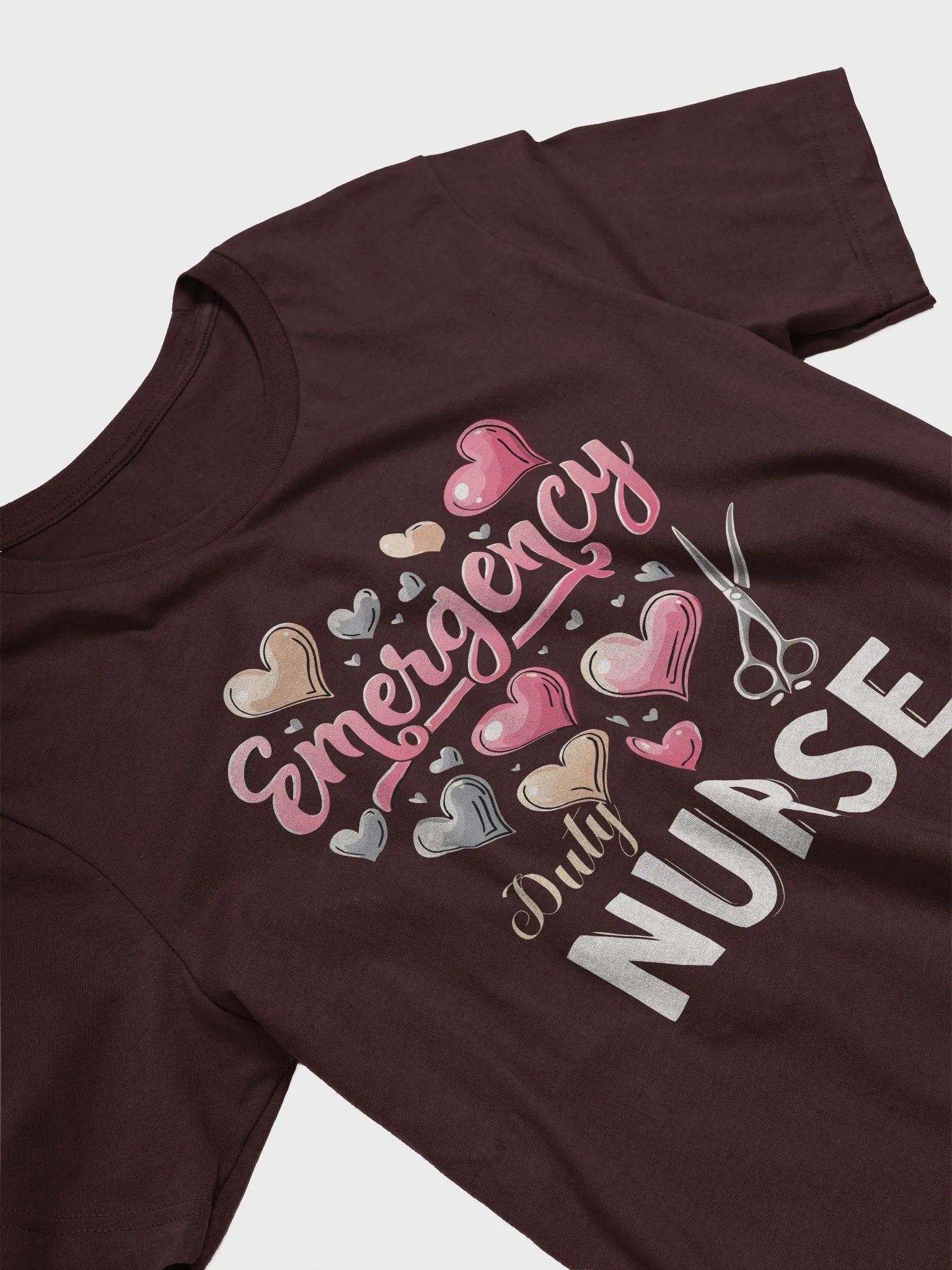 Valentines Emergency Duty Nurse T-Shirt product image (3)