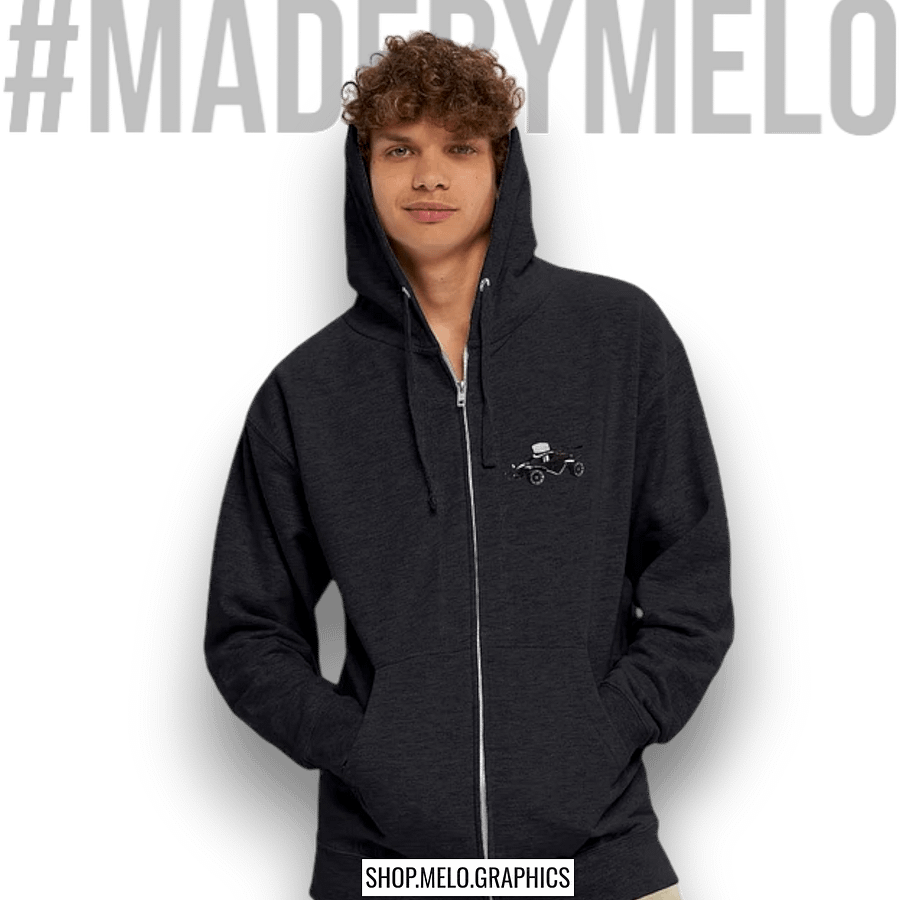 Fancy Carball Bot - Classic Zip Hoodie | #MadeByMELO product image (5)