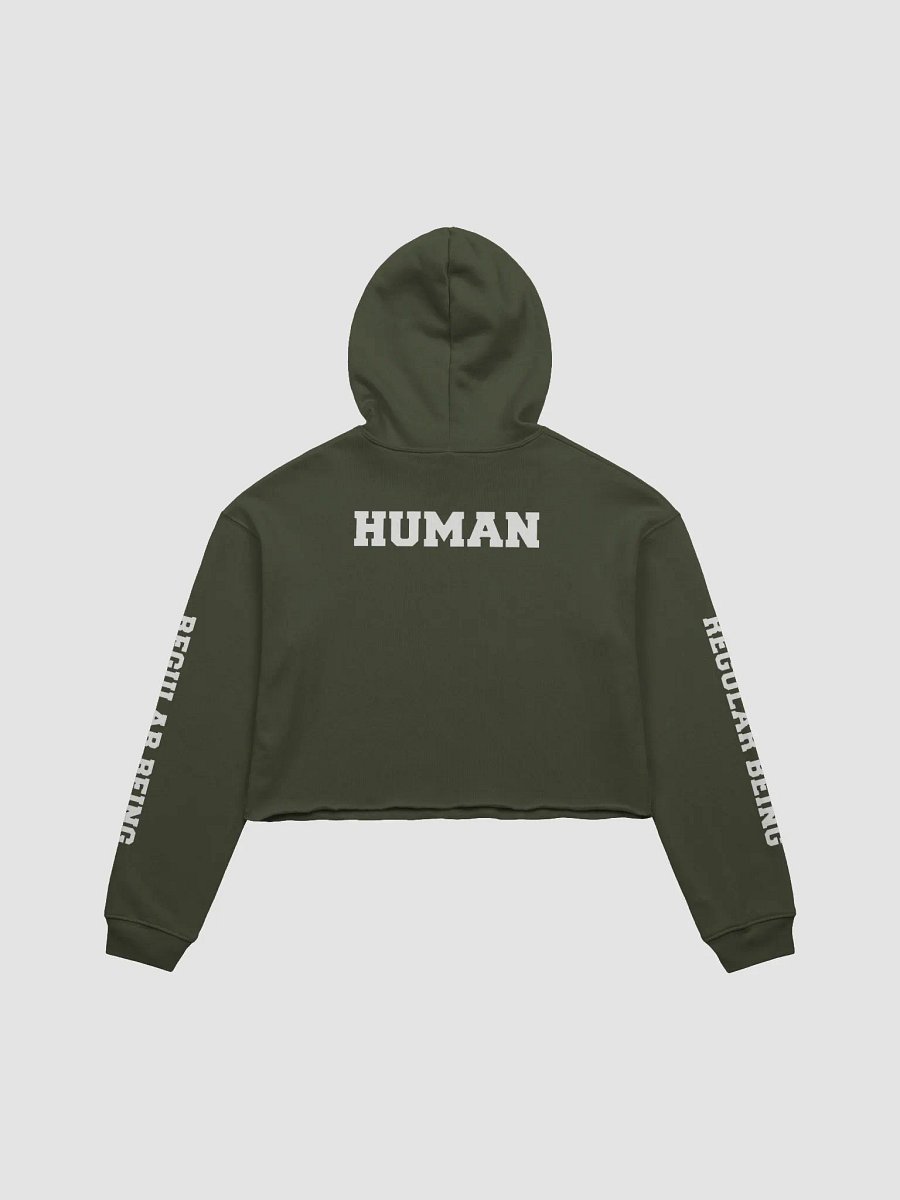 (2 sided) Ordinary Human fleece crop hoodie product image (3)
