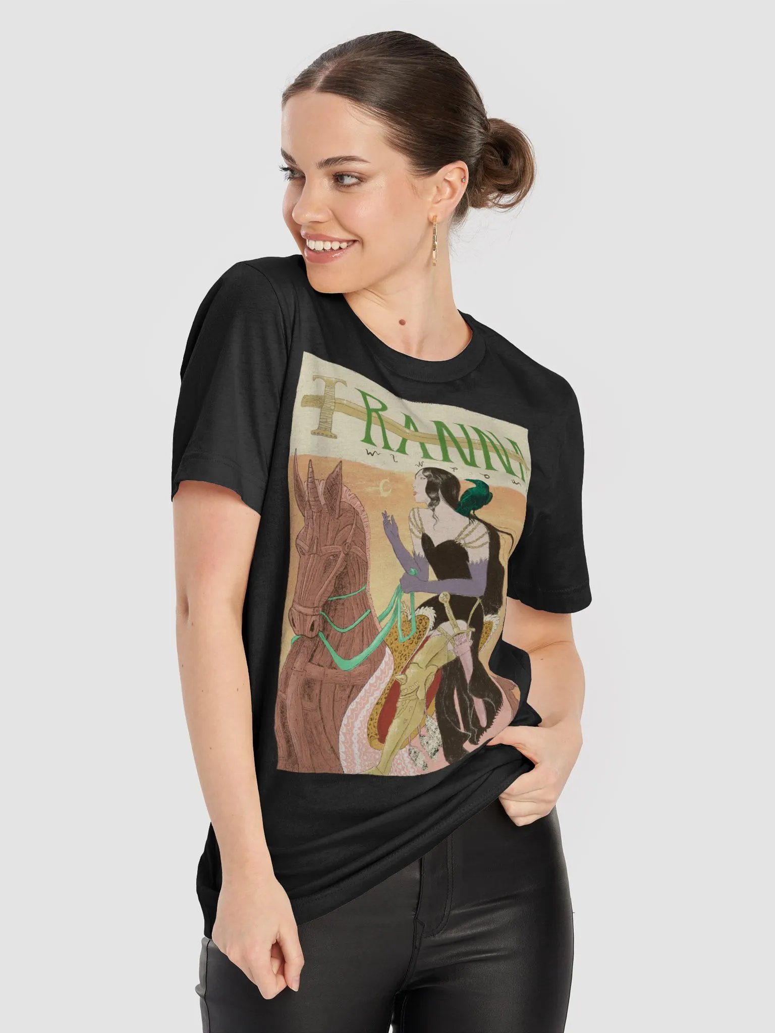 Tranna Wintour Warrior Goddess T-shirt (Black) product image (8)