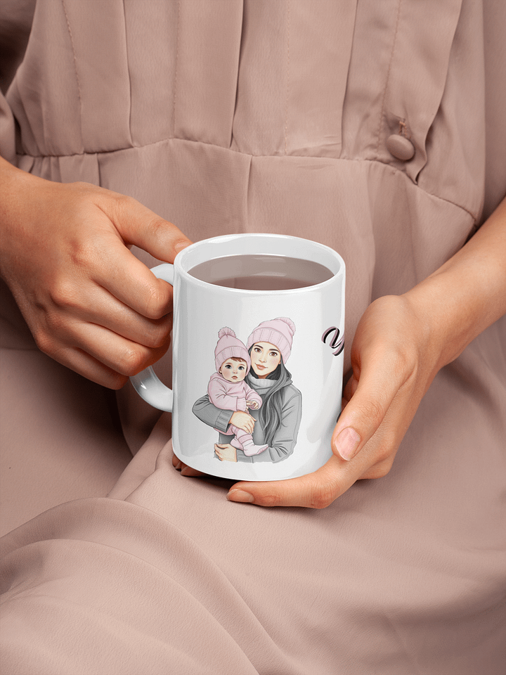 💖Sip in Style, Supermom!💖 (Brown eyes, Black hair) product image (1)