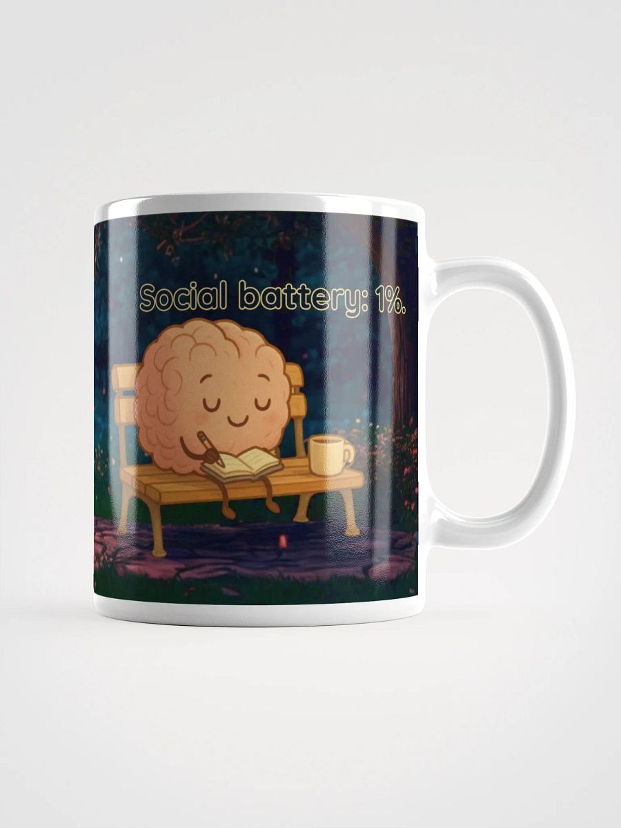 Before Tea: Sad, Battery Low - Kawaii Tea Lover's Recharge Mug product image (1)