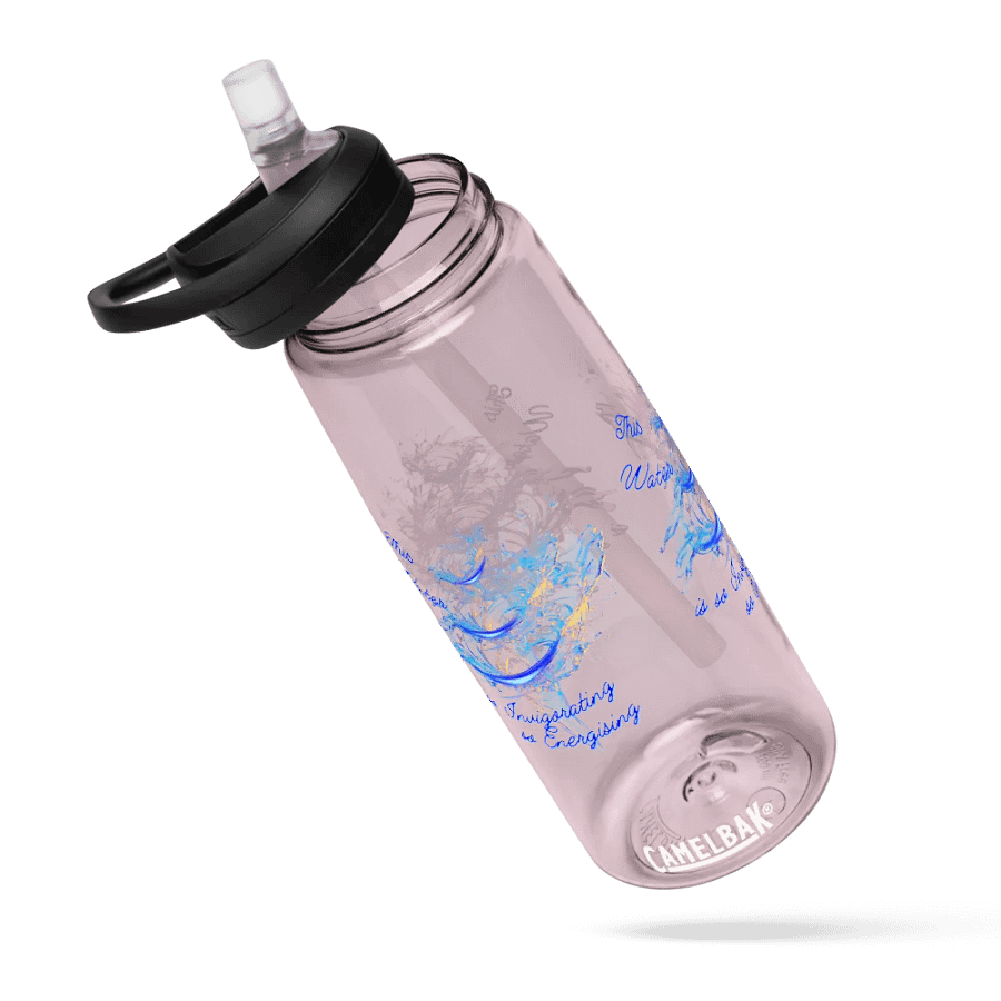 Camelback water bottle with beautiful swirly blue whirlpool  design featuring 'This water is so energising' product image (6)