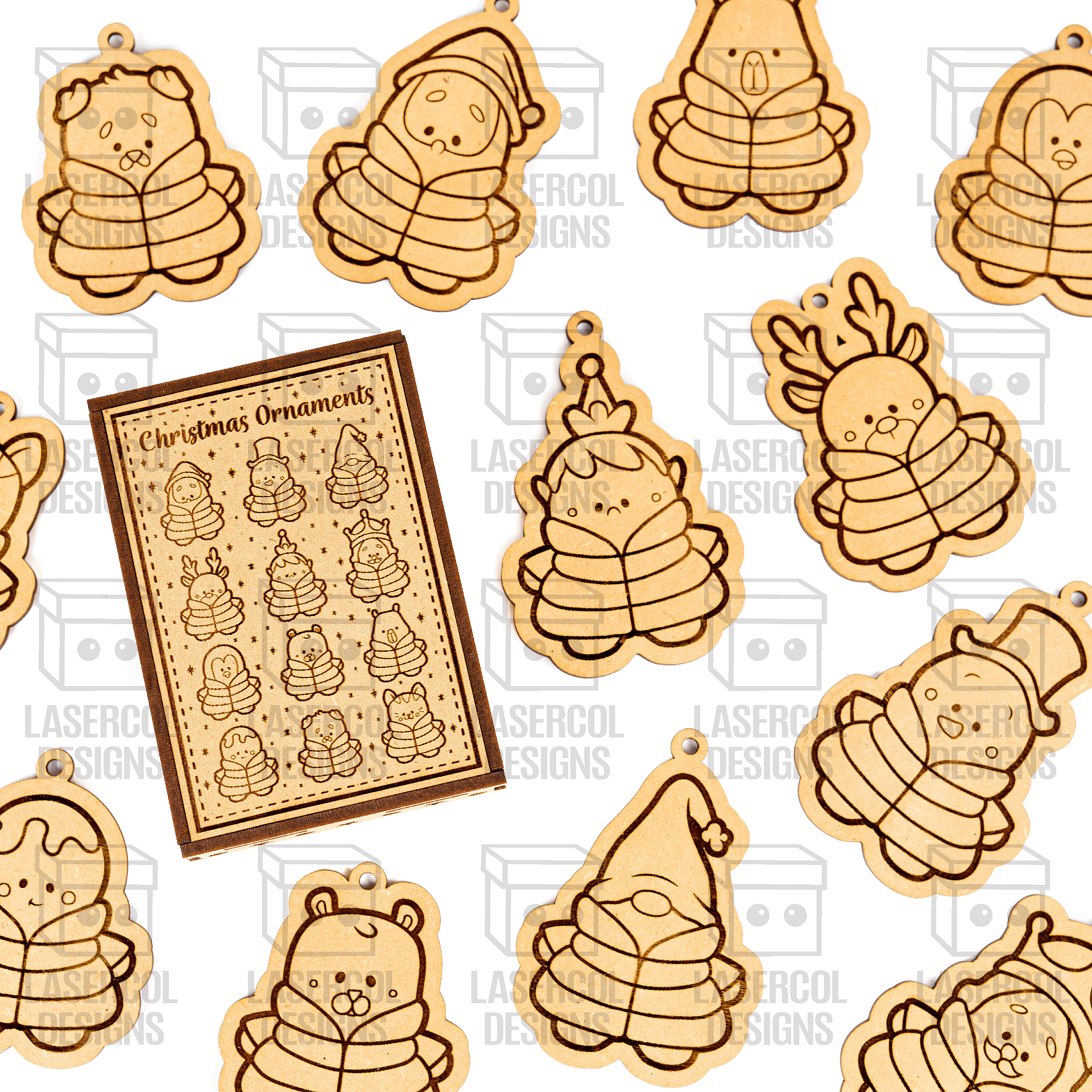 Christmas Ornaments Box - Laser Cut Files product image (2)