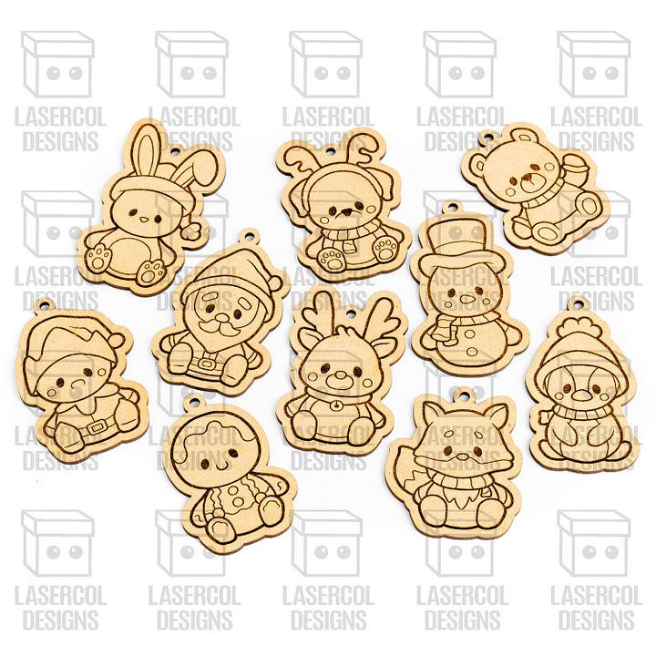 Christmas Ornaments Set - Laser Cut Files product image (2)