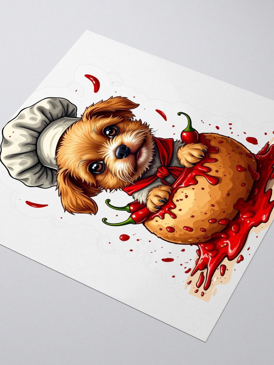 Chef Chilli Dog Kiss Cut Stickers product image (8)