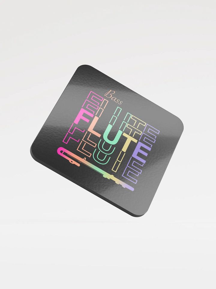 Symmetrical Flute Graphic Coaster - Bass Flute product image (1)