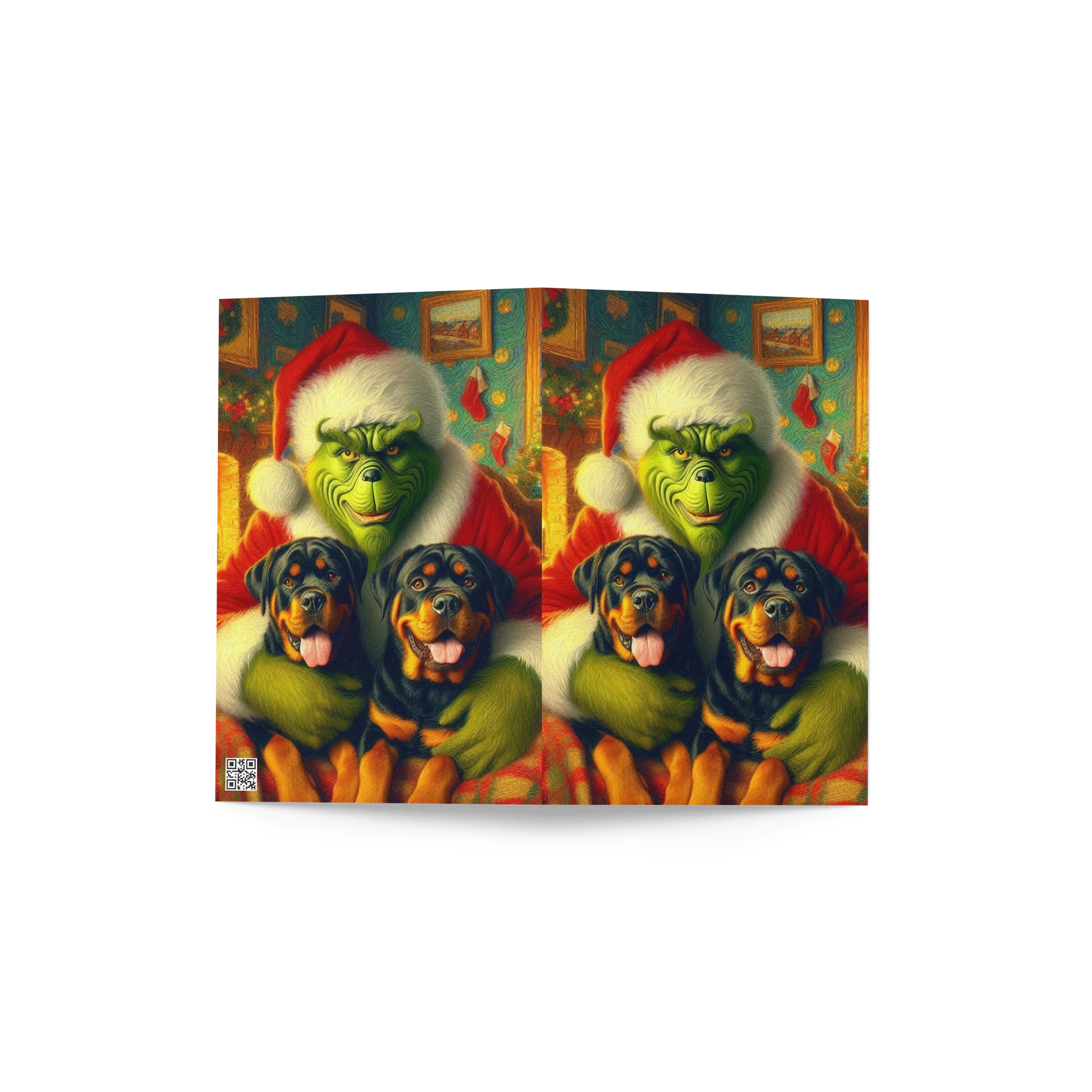 Rottweilers & Grinch Holiday Greeting Card product image (4)