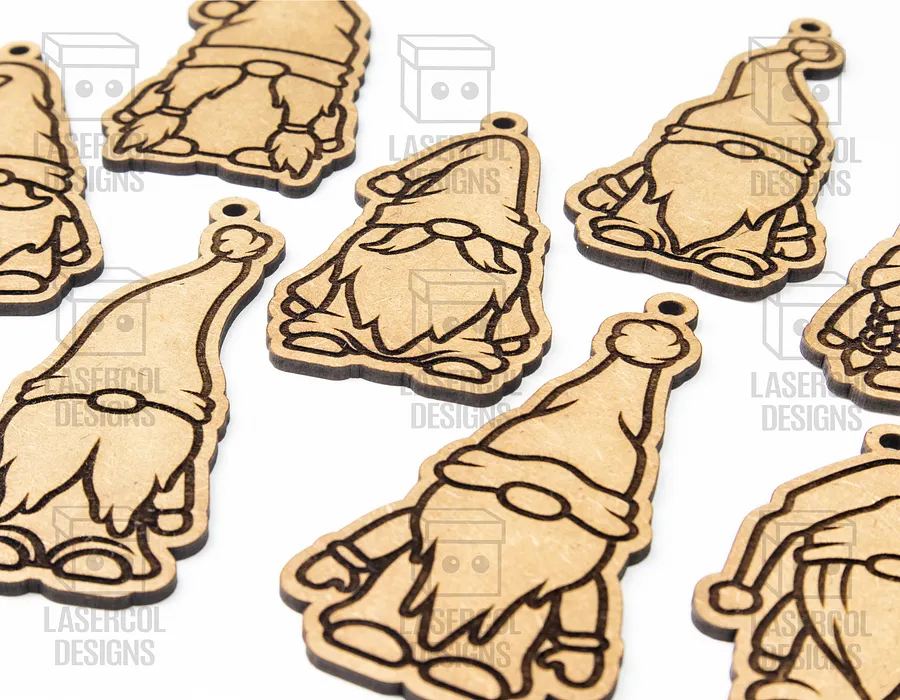 Christmas Gnomes Ornaments - Laser Cut Files product image (6)