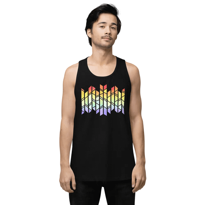 PRISMAGIC STAINED GLASS RAINBOW TANKTOP (BLACK) product image (2)