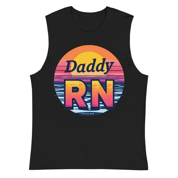 Sunset Daddy RN Muscle Tank product image (3)