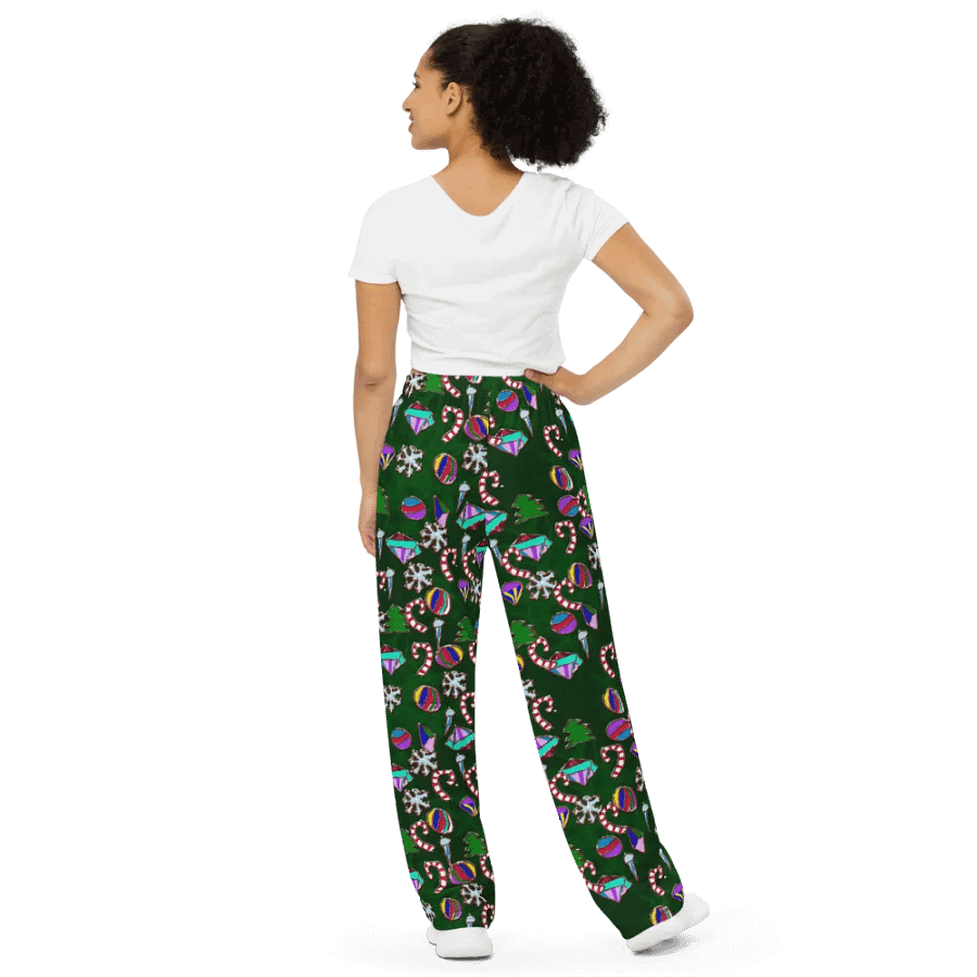 Ornaments Pattern Wideleg Pants product image (4)