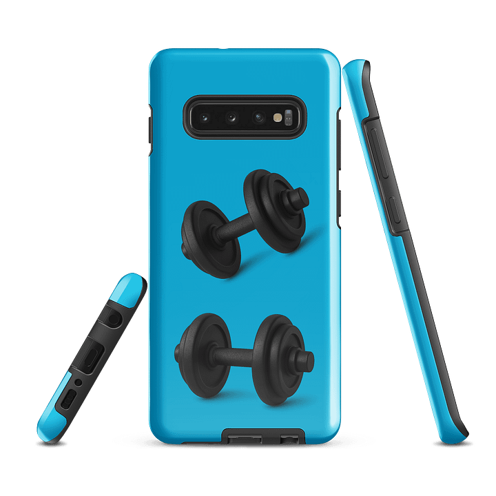 Cyan Double Dumbbell Samsung® Case product image (2)