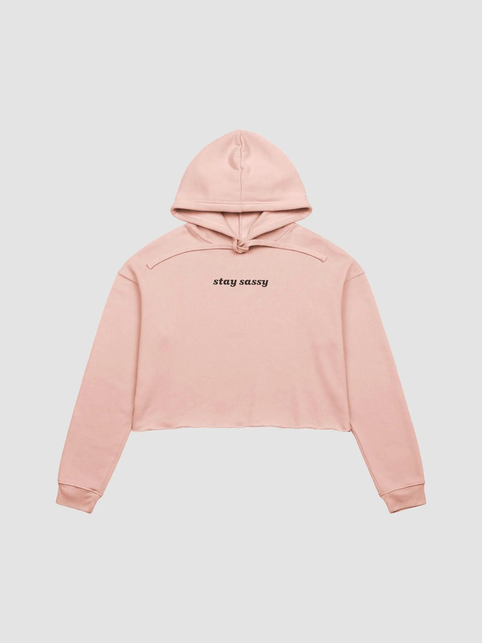 Stay Sassy Cropped Hoodie - Peach product image (1)