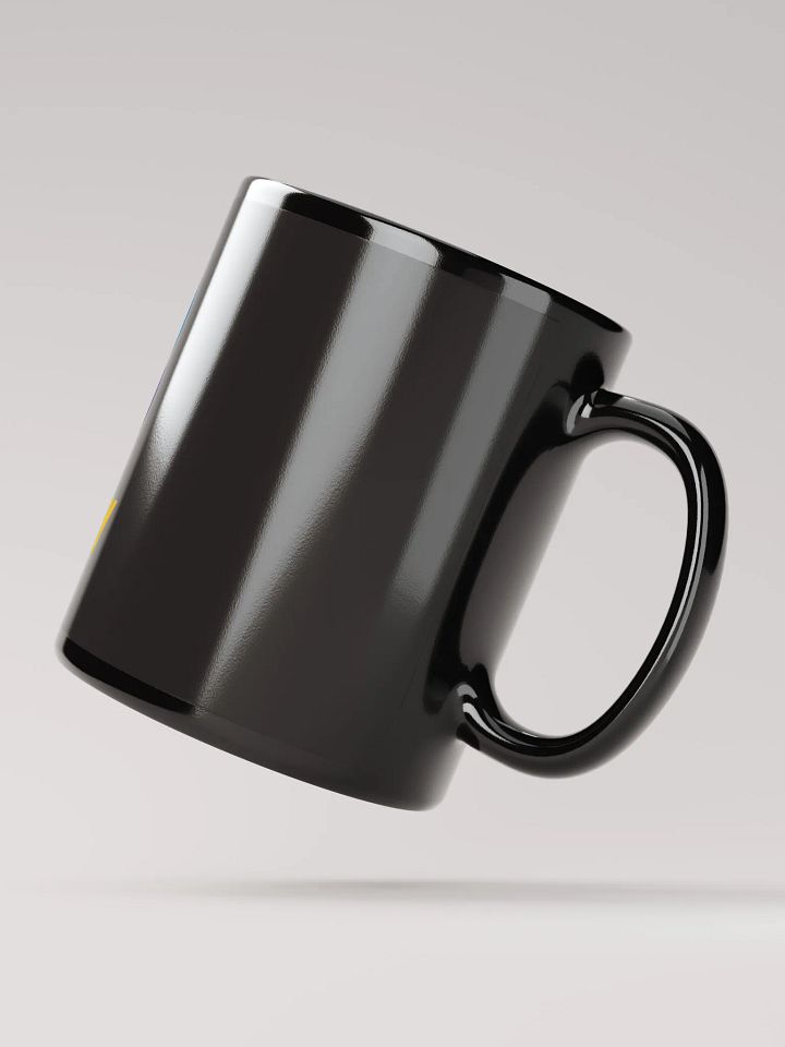 Simplicity Speaks Black Glossy Mug product image (3)