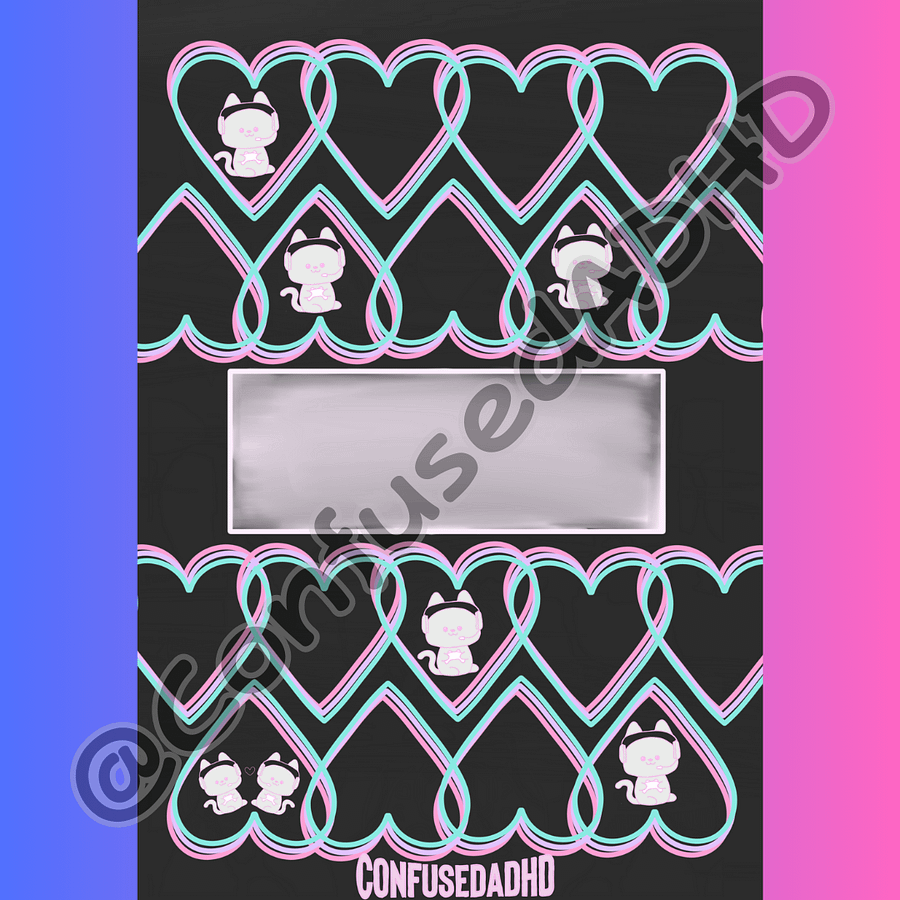 Heart CADHD Digital Planner Covers product image (7)