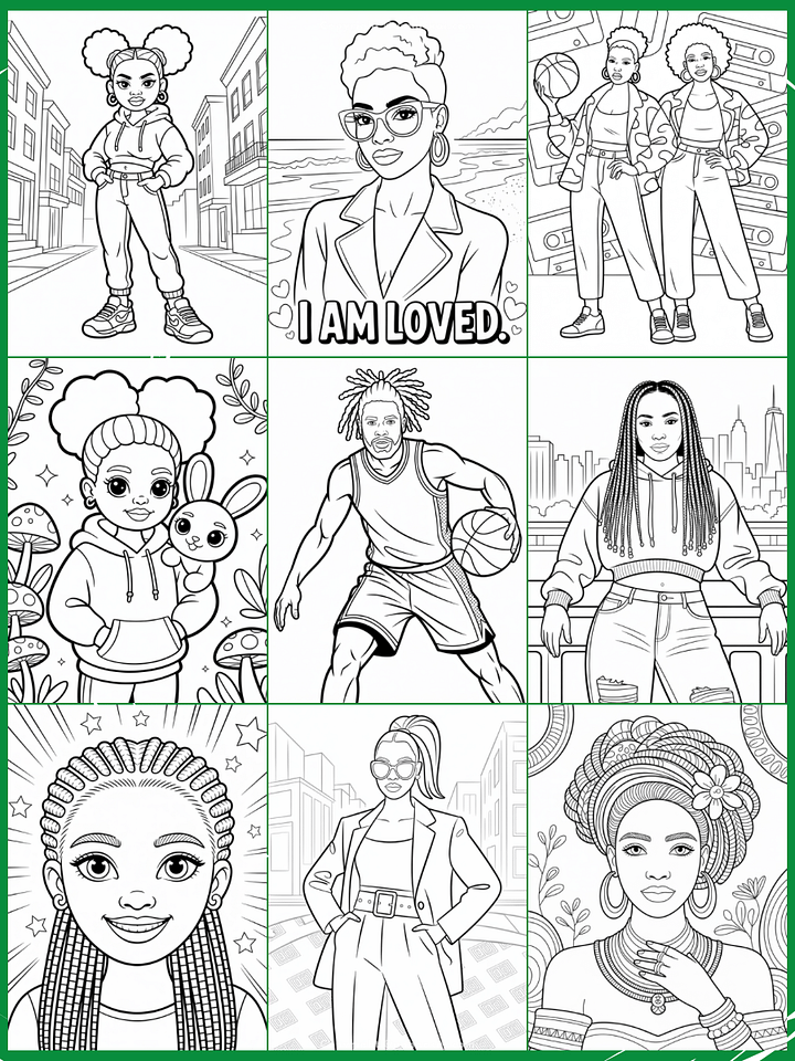 50+ African American Coloring Prompts for Ideogram Ai product image (2)