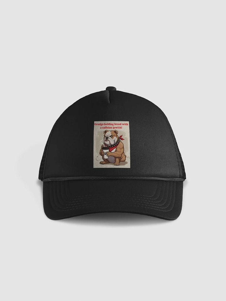 Bulldog Coffee Lover Foam Trucker Hat product image (1)