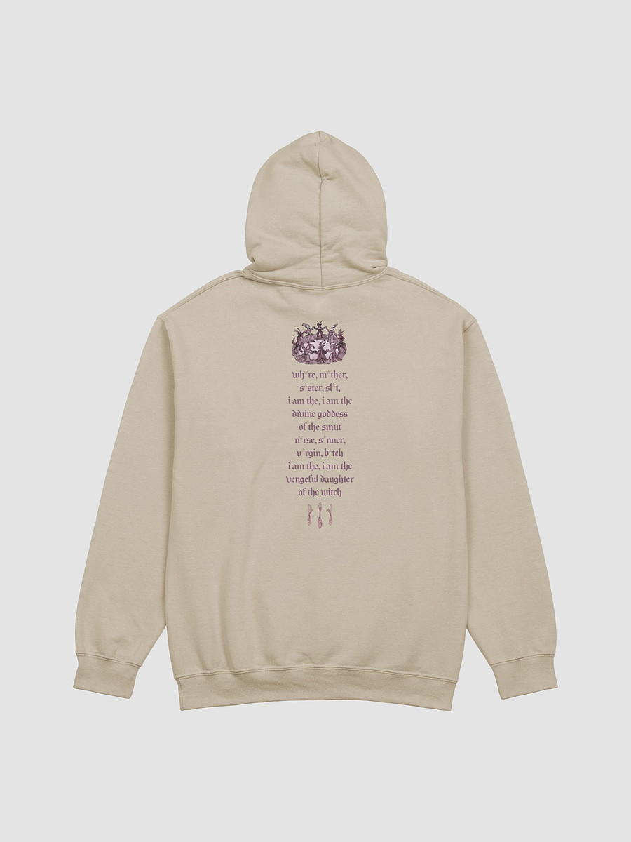 Wh*re, M*ther, S*ster, Sl*t...' Your Village Lyrics Hoodie (light colours / design on back) - Kiki Rockwell