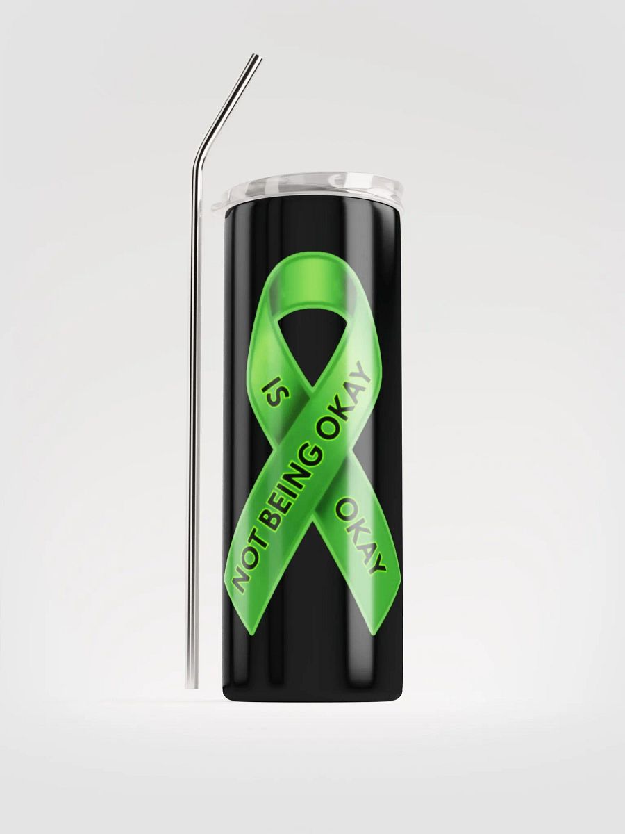 Green Ribbon Awareness Stainless steel Tumbler product image (1)
