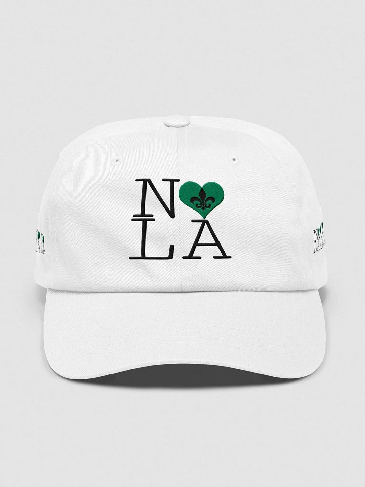 I LOVE NOLA **EMBROIDERED CAP LEGACY LOGO** (GREEN HEART) product image (1)