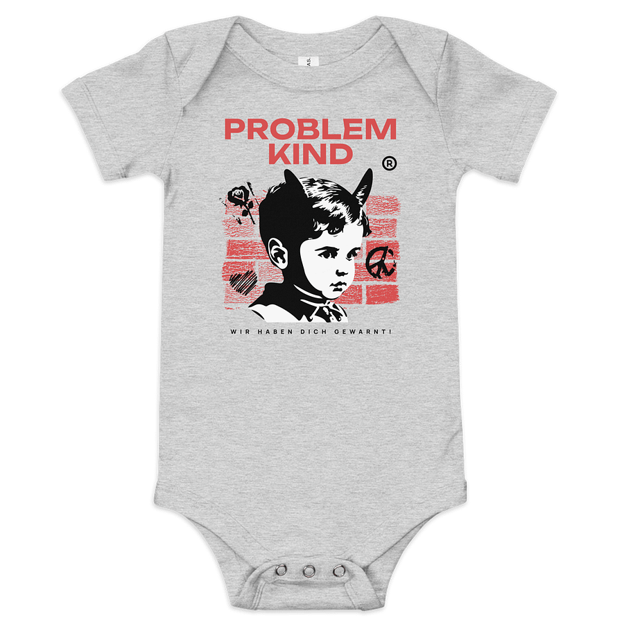 Problem Kind | Bella+Canvas Baby Short Sleeve One Piece product image (2)