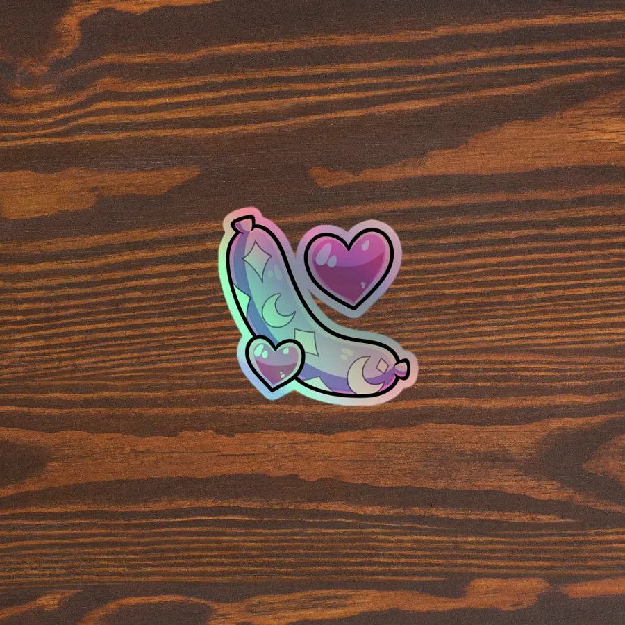 Moon Sausage Holo-sticker product image (5)