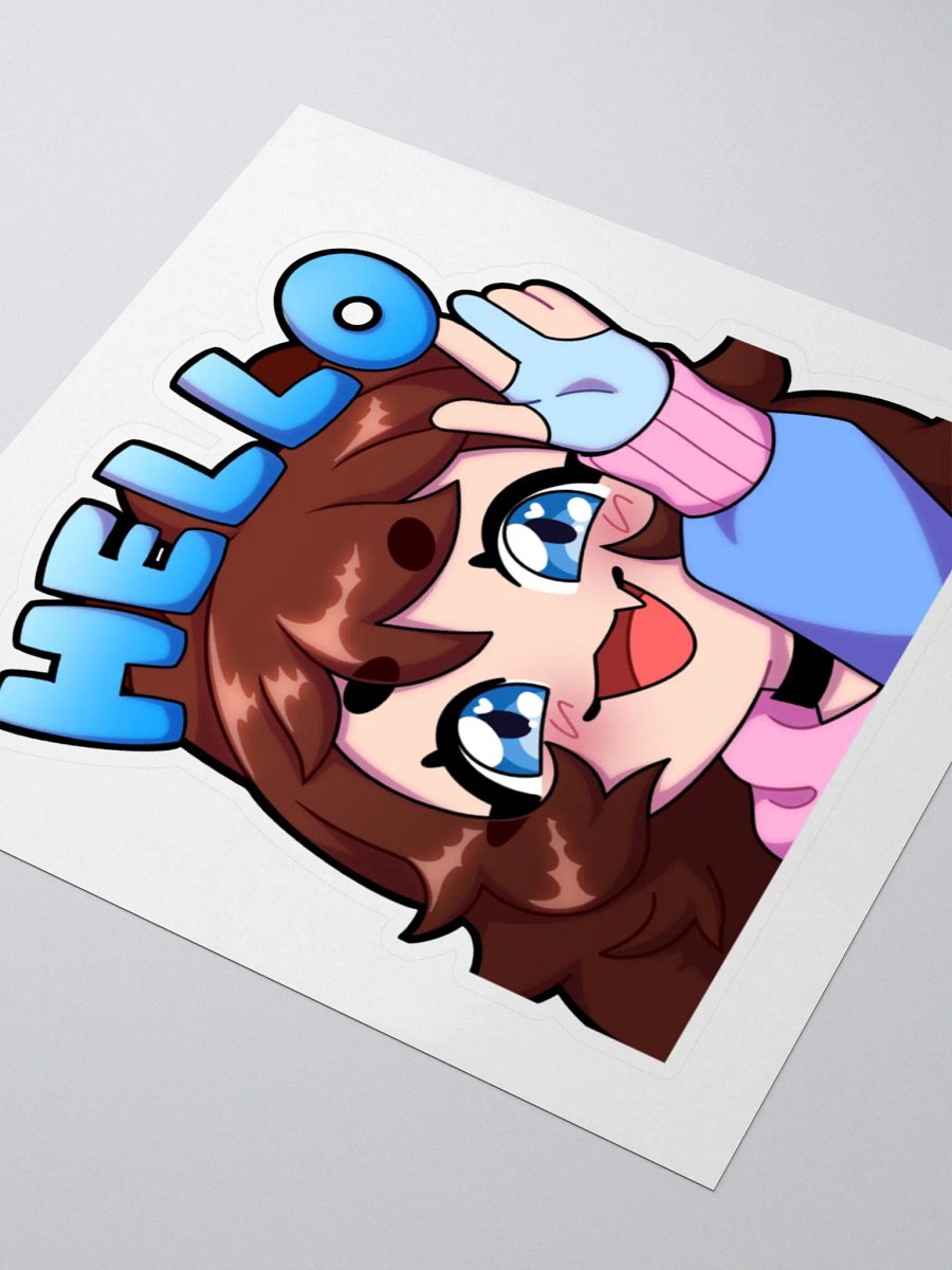 Wolfy Hello Sticker product image (3)